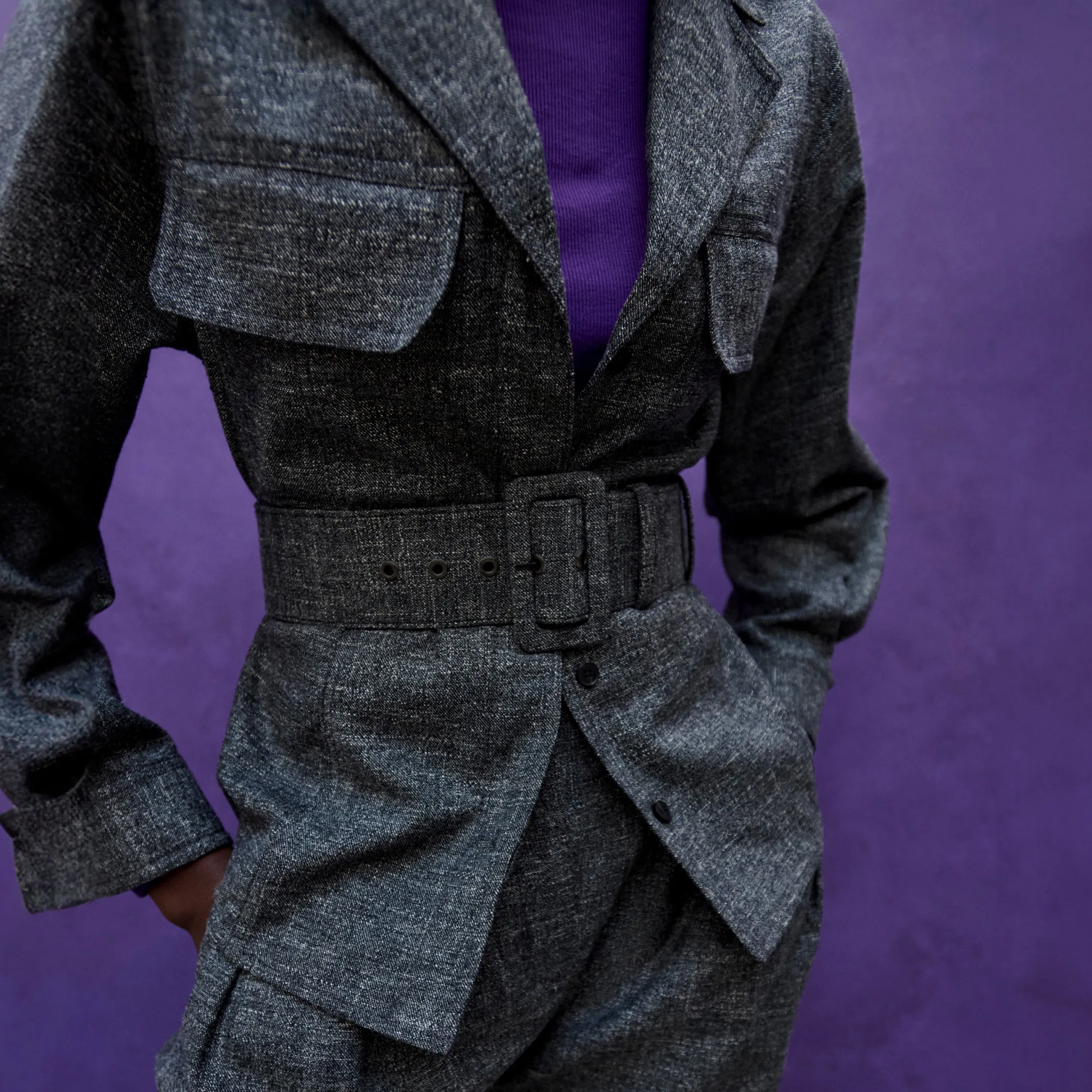 Axam Layering Turtleneck - Ribbed Pima Cotton :: Ube