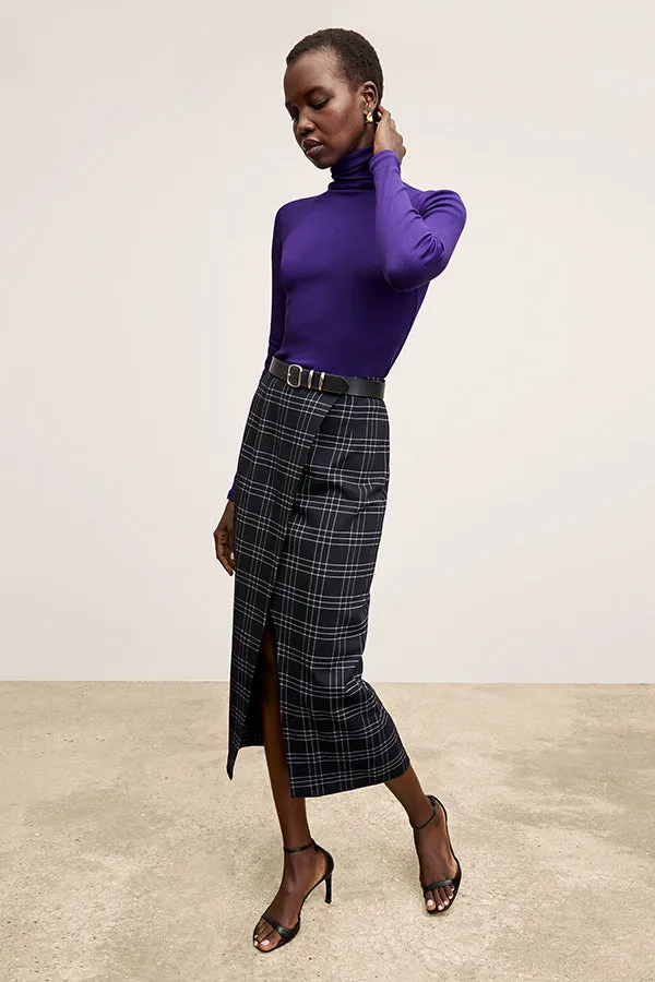 Axam Layering Turtleneck - Ribbed Pima Cotton :: Ube
