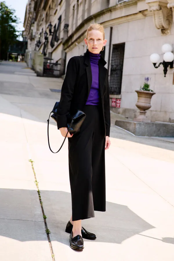 Axam Layering Turtleneck - Ribbed Pima Cotton :: Ube