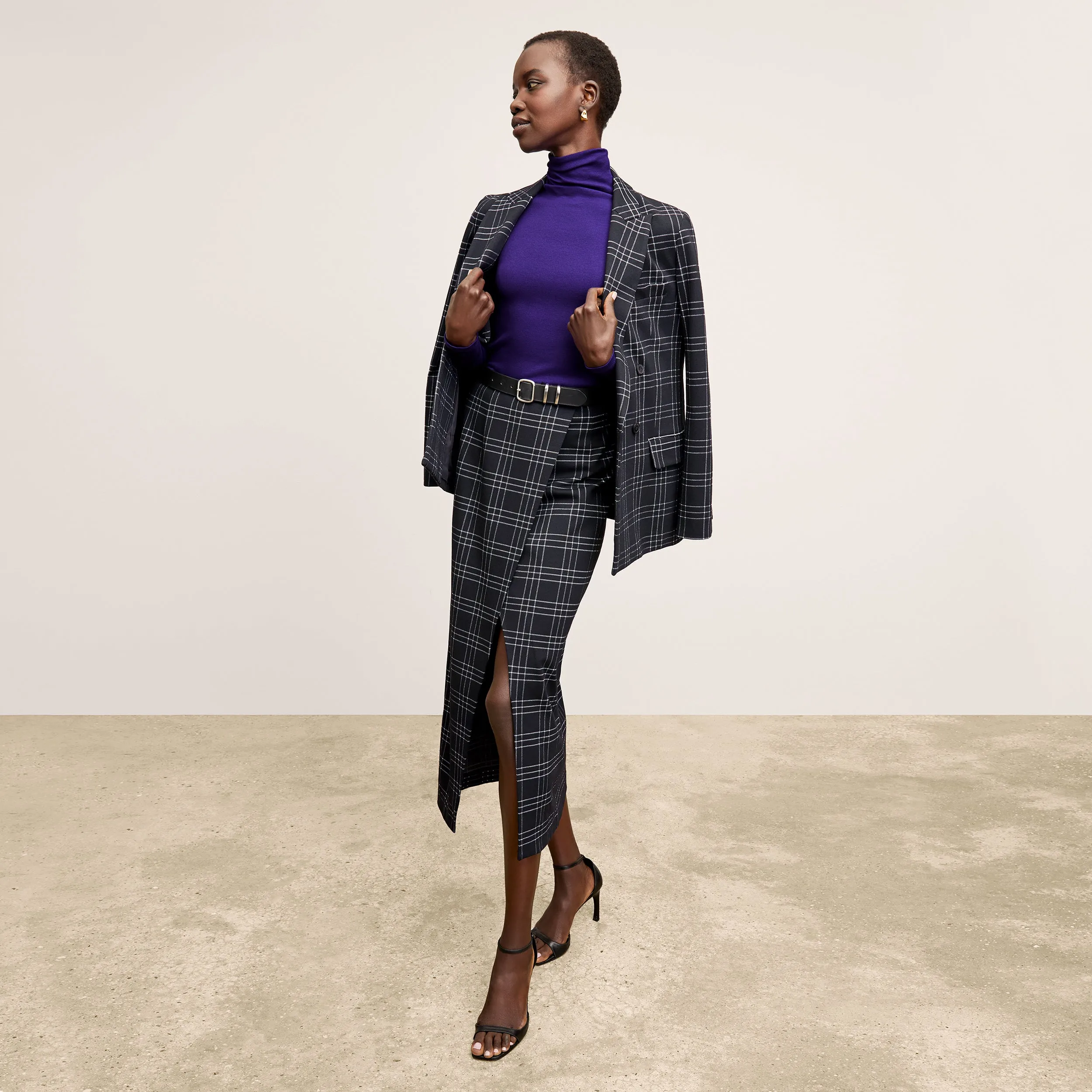 Axam Layering Turtleneck - Ribbed Pima Cotton :: Ube