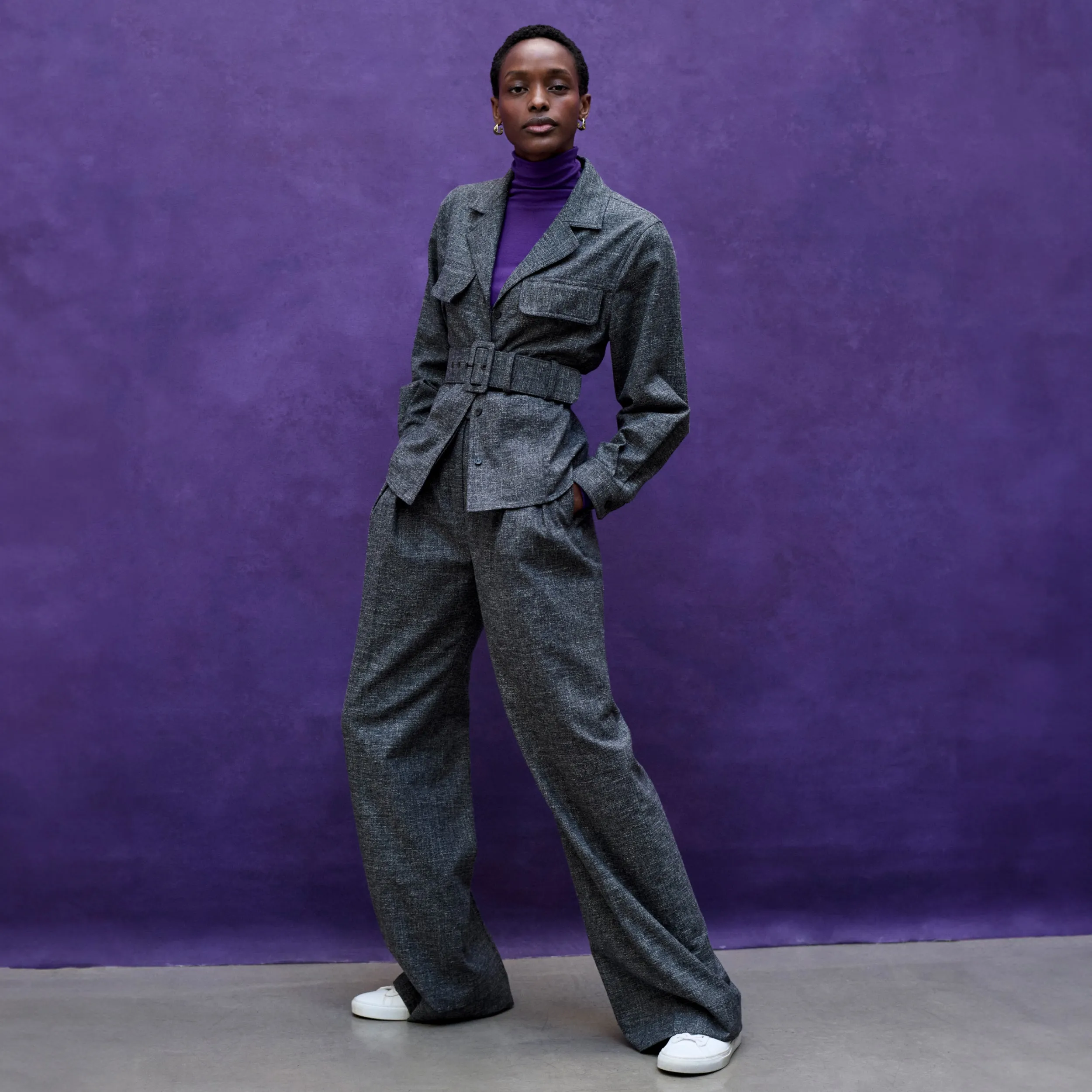 Axam Layering Turtleneck - Ribbed Pima Cotton :: Ube