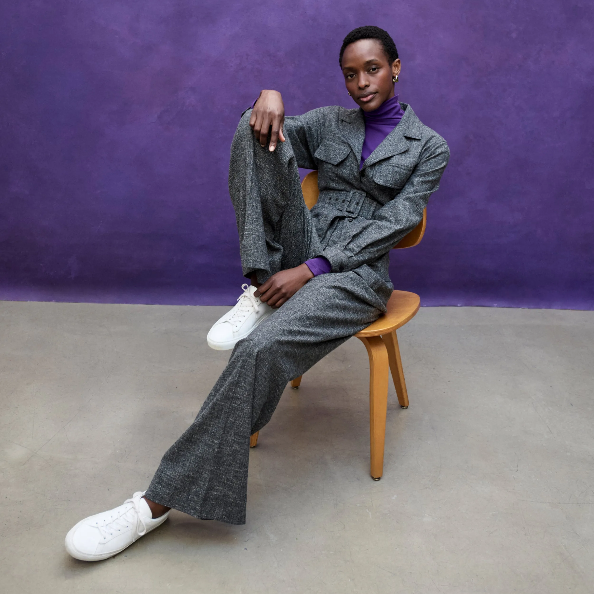 Axam Layering Turtleneck - Ribbed Pima Cotton :: Ube