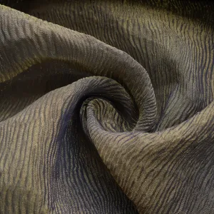 Blue Solid Crushed Tissue Fabric