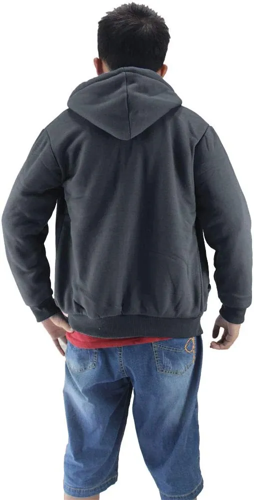 Boys Hoodies Full Zip Up Sherpa Lined Fleece Lined Athletic Youth Kids Sweatshirts,Size 8-16