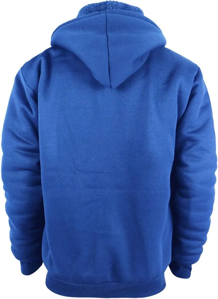 Boys Hoodies Full Zip Up Sherpa Lined Fleece Lined Athletic Youth Kids Sweatshirts,Size 8-16