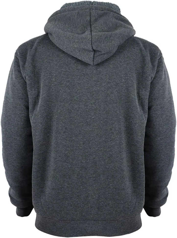 Boys Hoodies Full Zip Up Sherpa Lined Fleece Lined Athletic Youth Kids Sweatshirts,Size 8-16