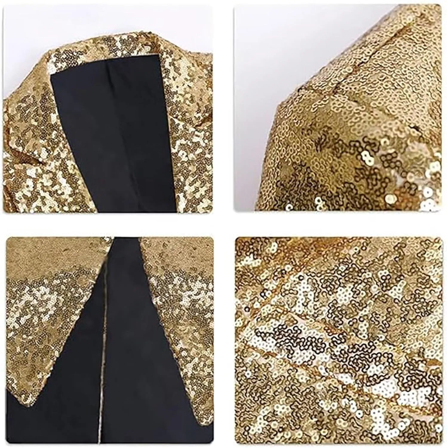Boys Sequin Tuxedo Jacket Tails Slim Fit Tailcoat Dress Coat Swallowtail Dinner Party Wedding Blazer Suit Jacket