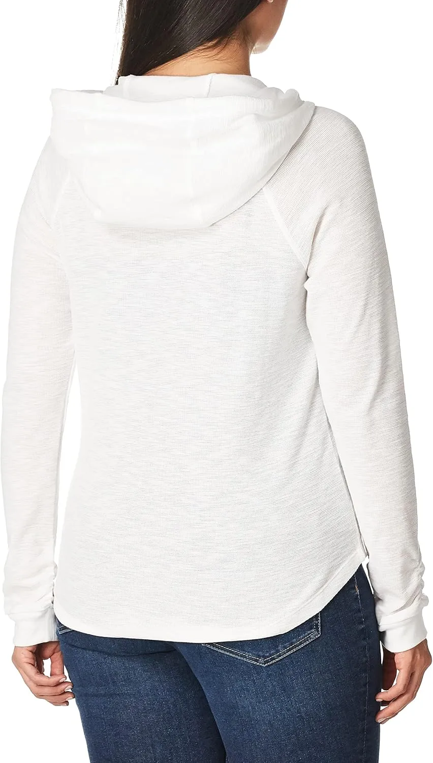 Calvin Klein Women's Premium Performance Ruched Long Sleeve Zip Up Hoodie (Standard and Plus)