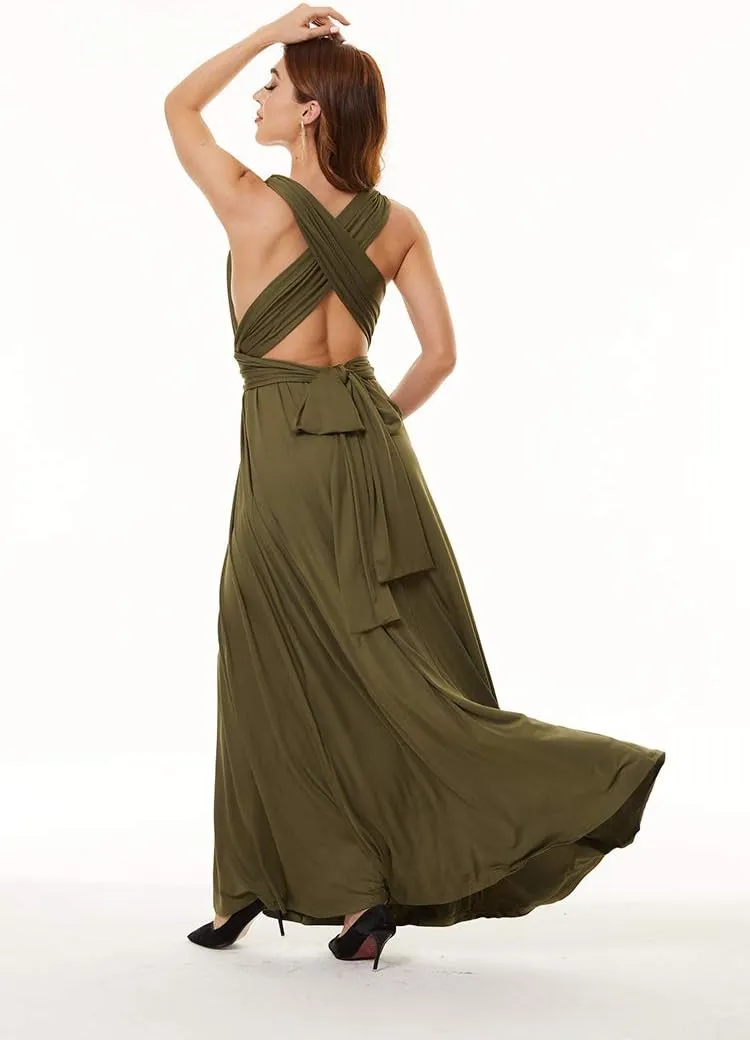 Convertible Warp Maxi Dress Multi Way Wear Party Wedding Bridesmaid Long Dresses