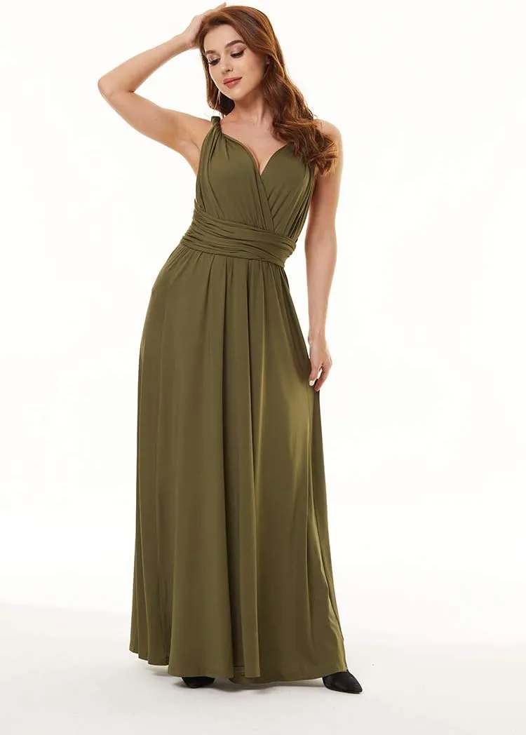 Convertible Warp Maxi Dress Multi Way Wear Party Wedding Bridesmaid Long Dresses