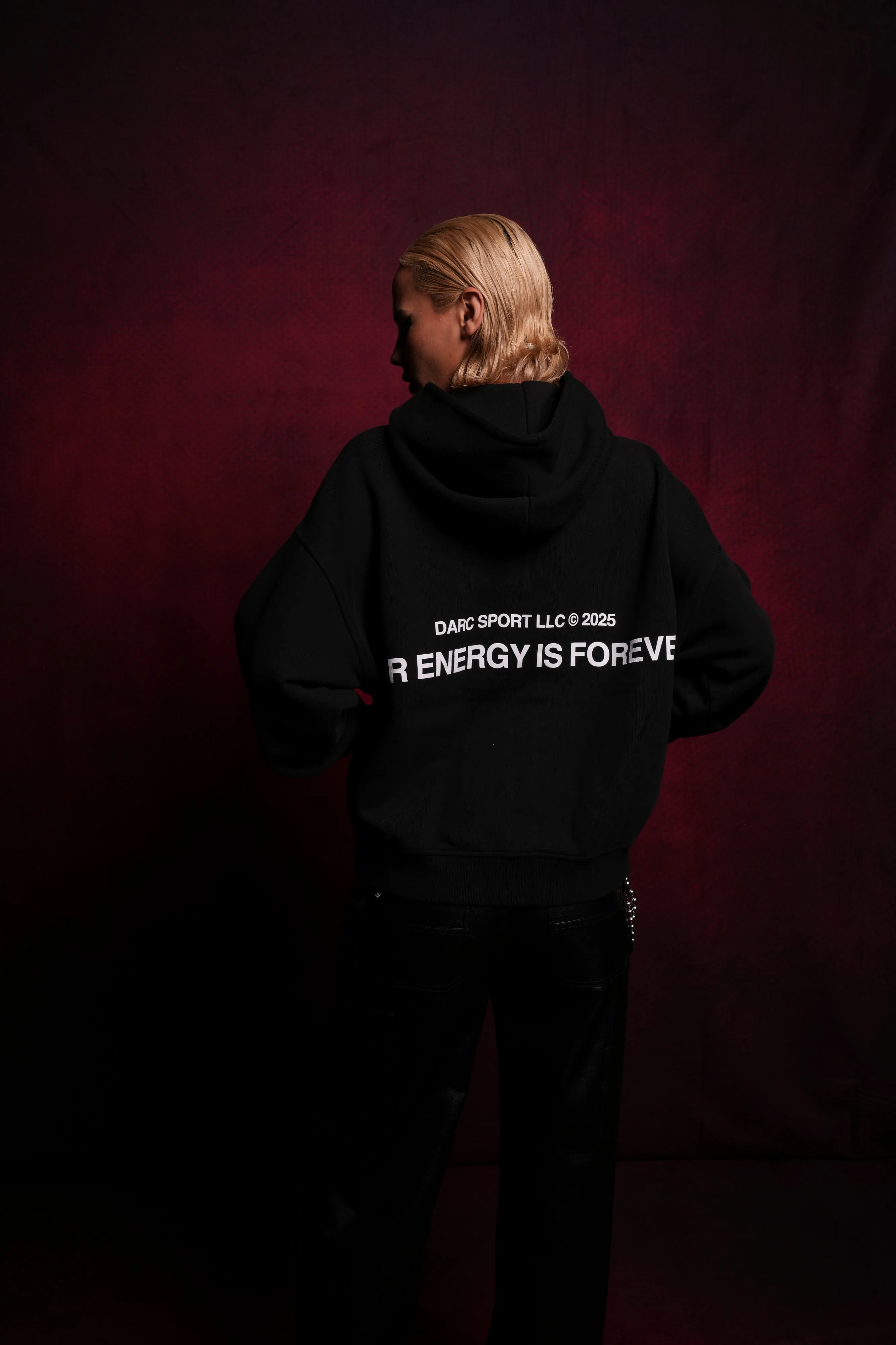 Crossed Paths Darco Double Zip Hoodie in Black