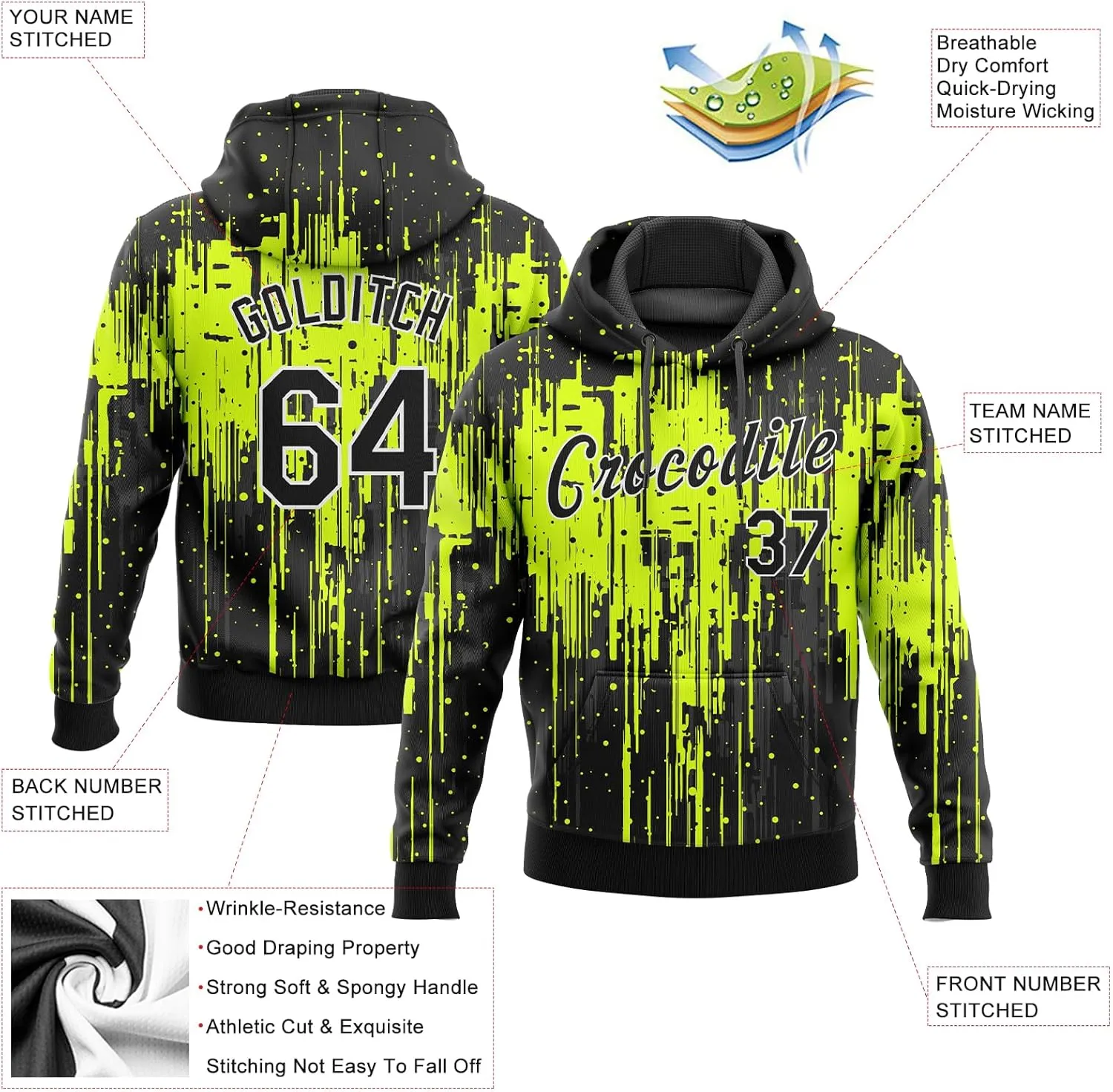 Custom Gradient Baseball Hoodies Personalized Stitched Name Number Design Your Own Team Pullover Sweatshirts