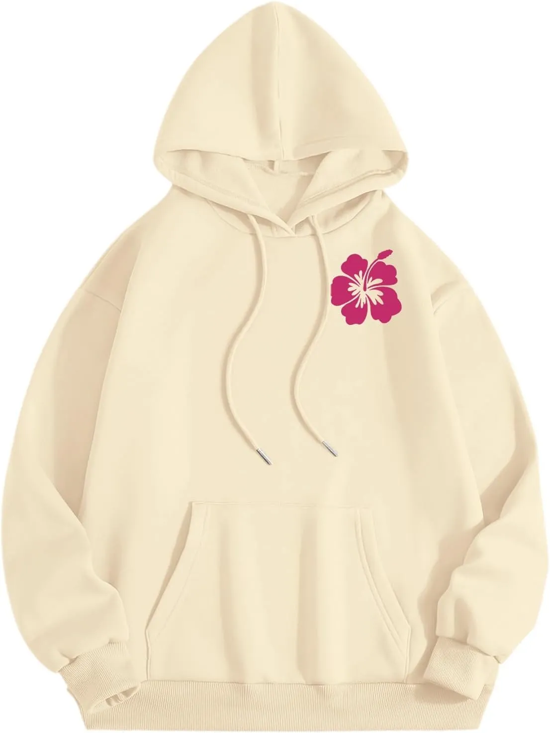Cute 2 Piece Outfits for Women Teen Girls Preppy Puff 2024 Fall Fleece Pocket Drawstring Pullover Oversized Sweatpant