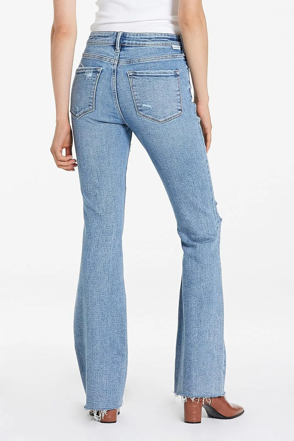 DEAR JOHN Jaxtyn Bootcut Women's Jeans Mid Rise Classic Comfort Stretch Denim