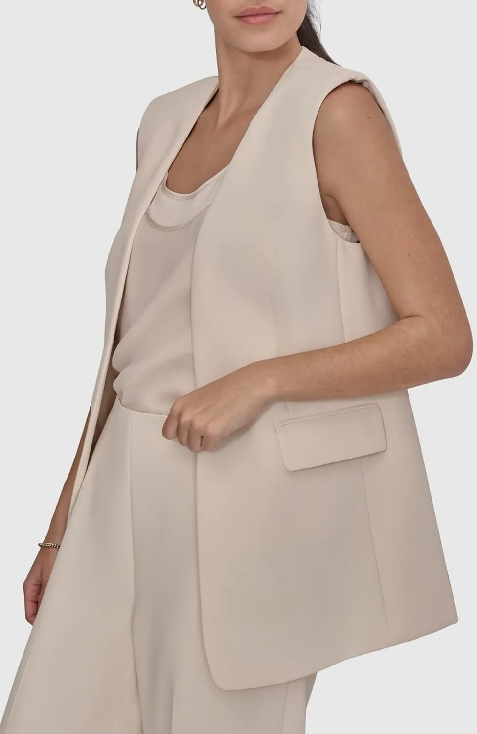 DKNY Women's Business Casual Suit Vest