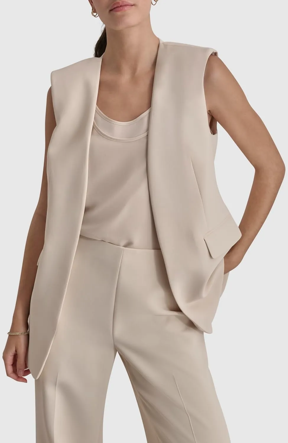 DKNY Women's Business Casual Suit Vest