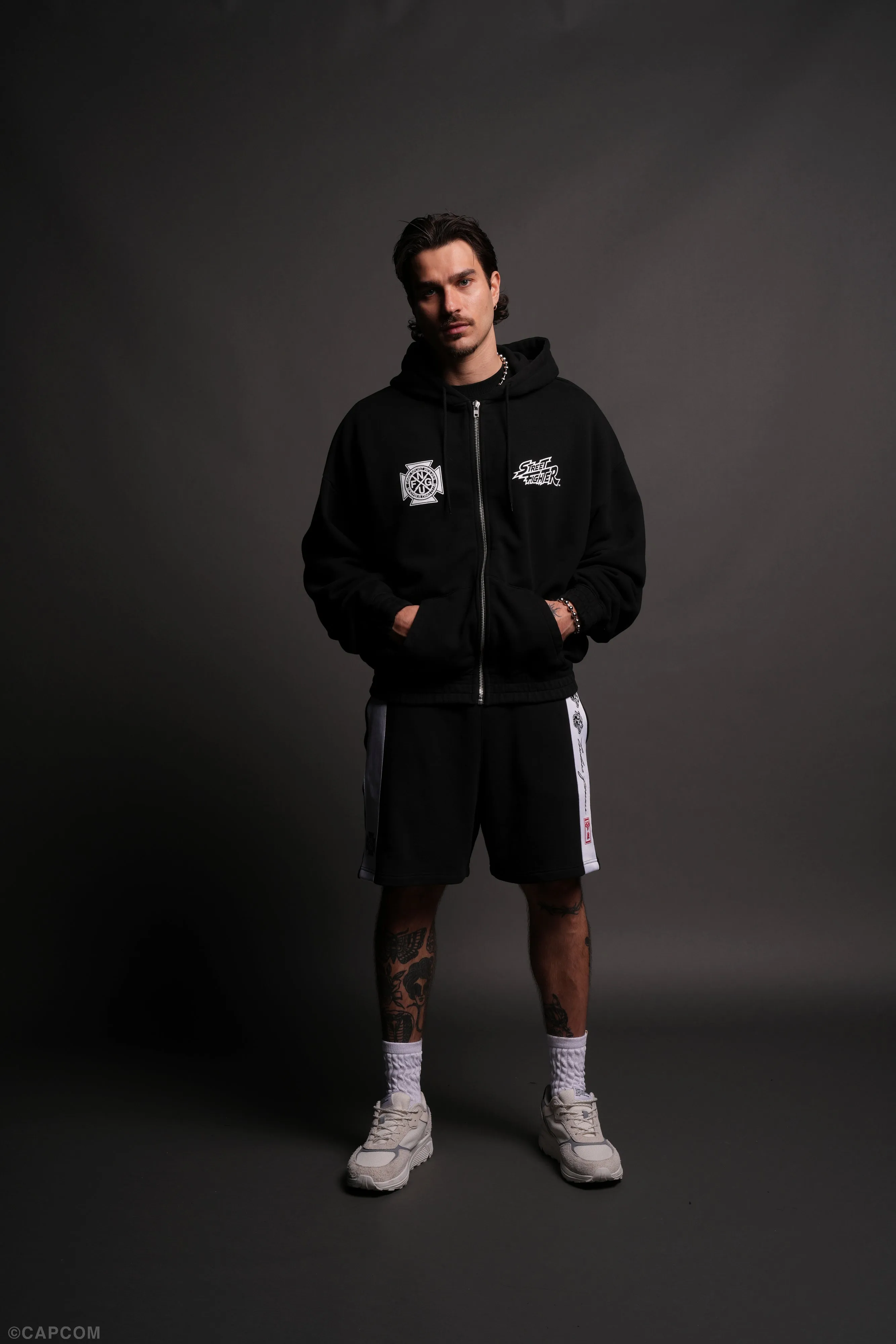 Final Boss "Chambers" Zip Hoodie in Black