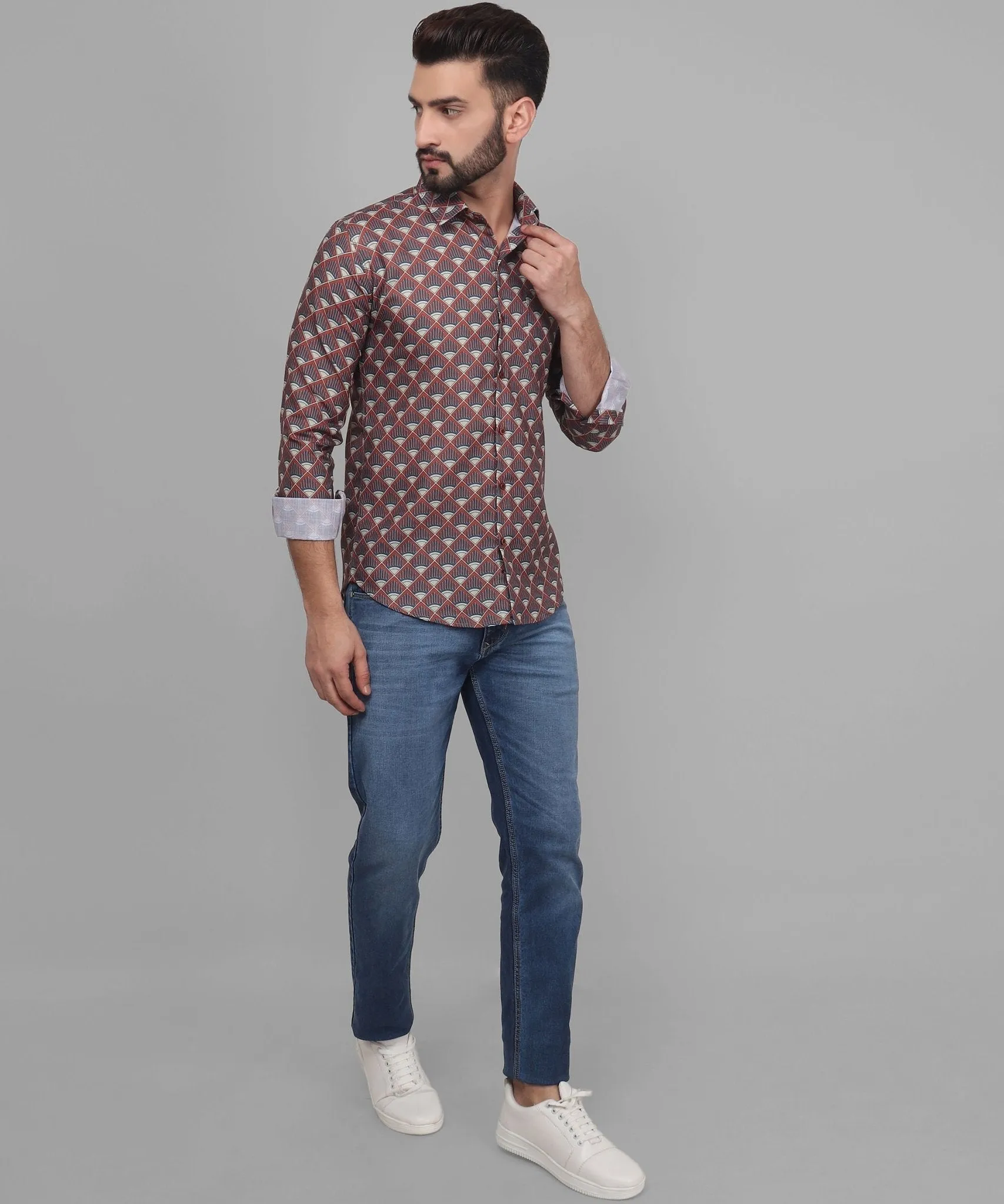 Flamboyant Men's Printed Shirt