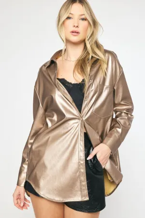Gold Button Up