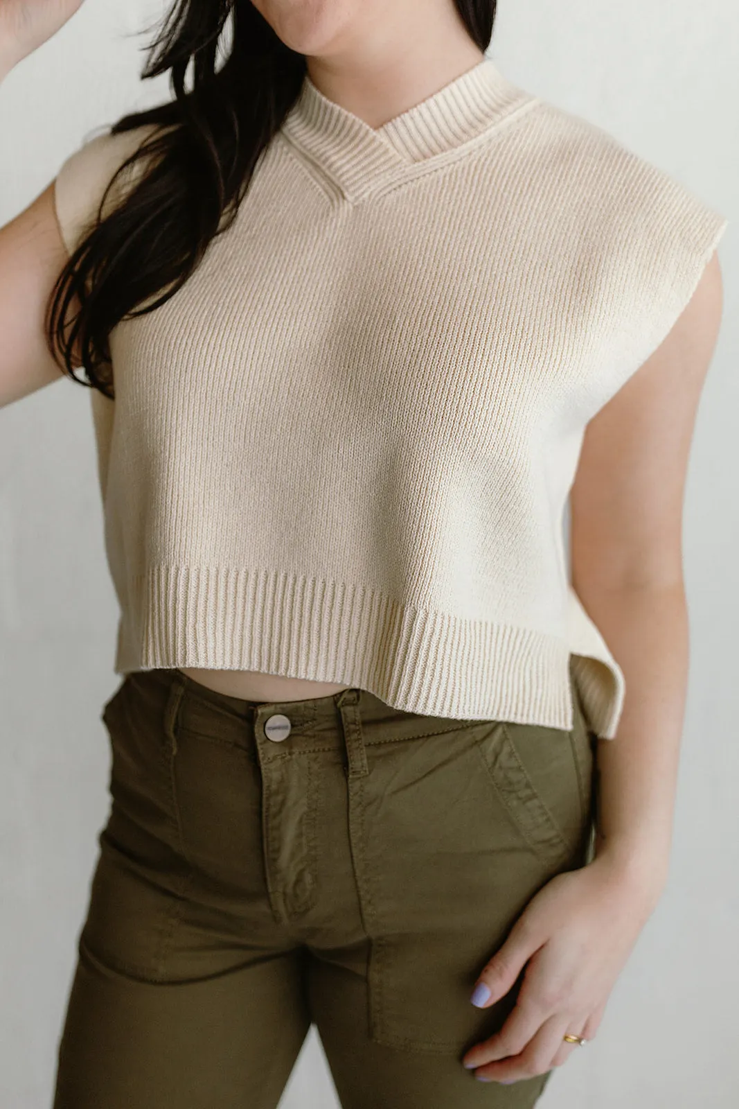 Jackie Vest Top Sweater