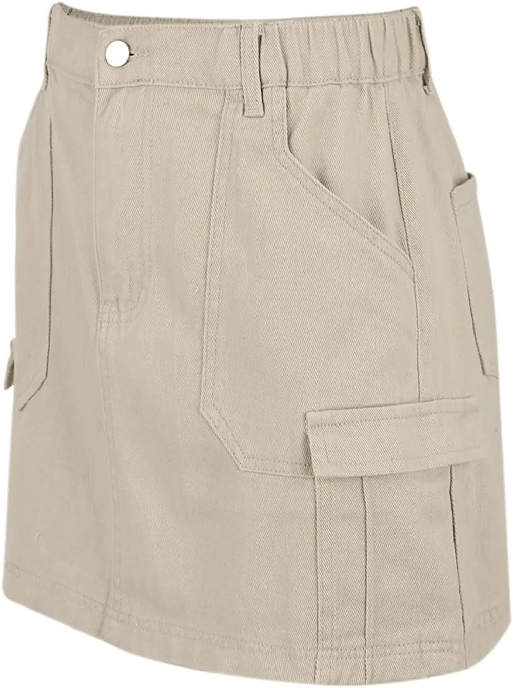 Jean Skirts for Women Denim High Waisted Trendy Stretchy Button Front Short Pencil Skirt with Patch Pockets