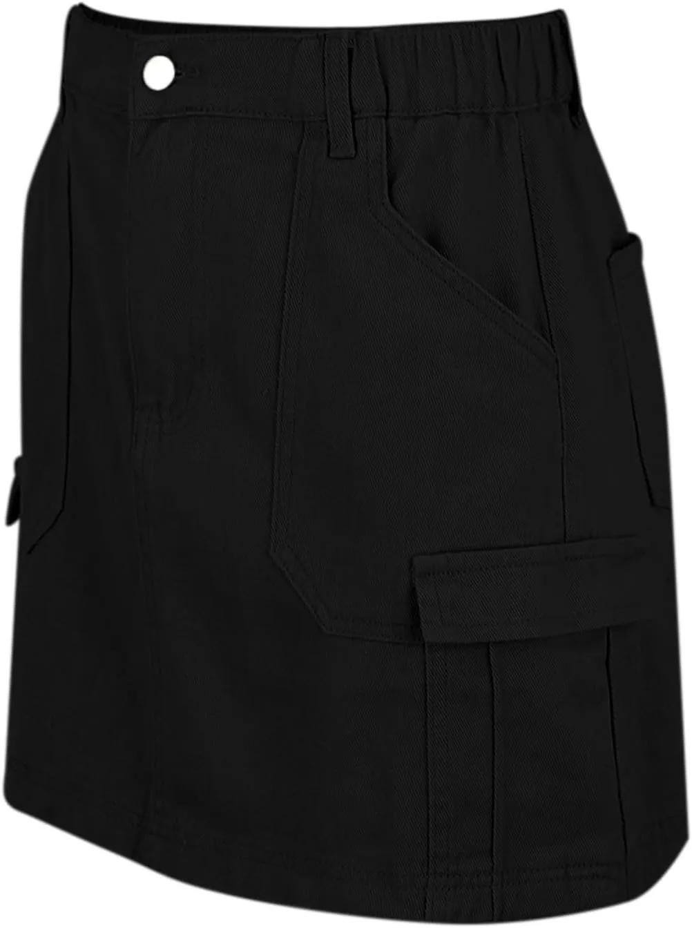 Jean Skirts for Women Denim High Waisted Trendy Stretchy Button Front Short Pencil Skirt with Patch Pockets