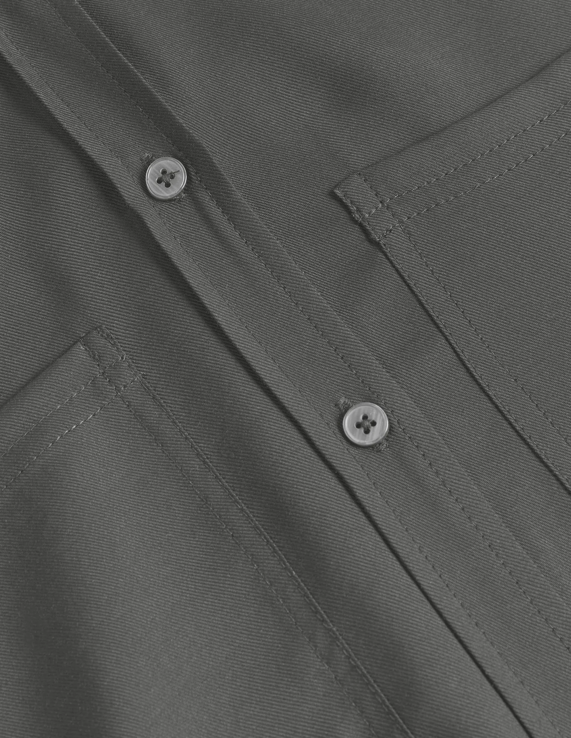 Longline Pocket Detail Shirt-Black