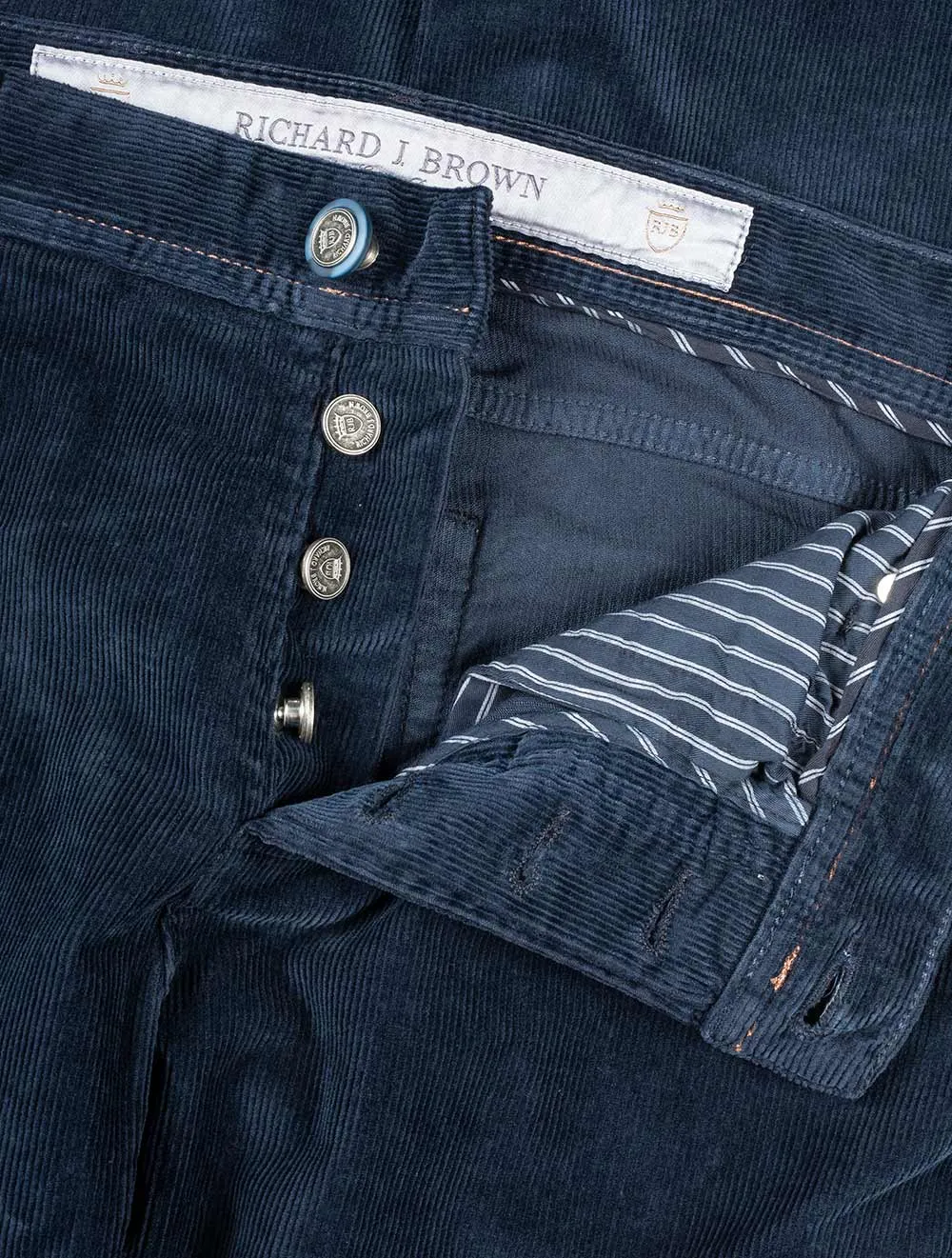 Luxury Cotton Cashmere Cord Navy