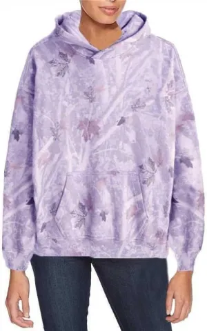 Melliflo Women's Camo Hoodies Maple Leaf Print Oversized Hooded Pullover Sweatshirts with Pocket Fall Fashion Outfits