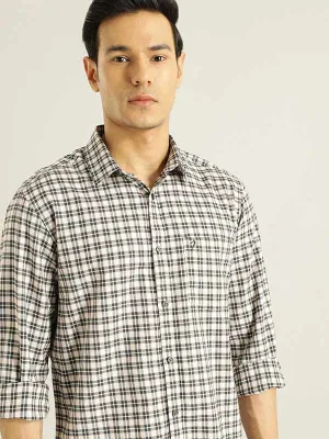 Men Checked Full Sleeve Cotton Shirt