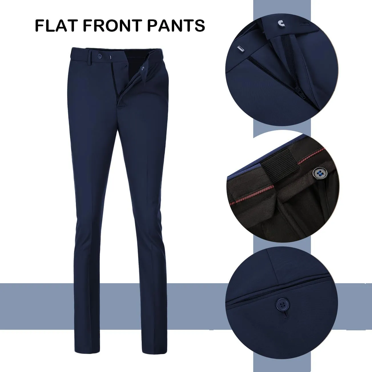 Men's Suit 2 Pieces Slim Fit Dress Vest and Pants Set Prom Suits for Mens Formal Wedding Party Tuxedo