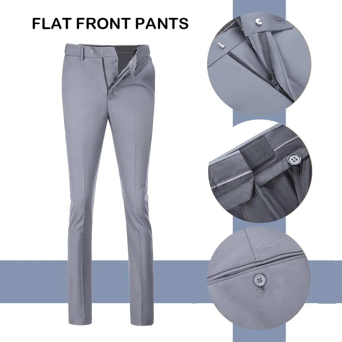 Men's Suit 2 Pieces Slim Fit Dress Vest and Pants Set Prom Suits for Mens Formal Wedding Party Tuxedo