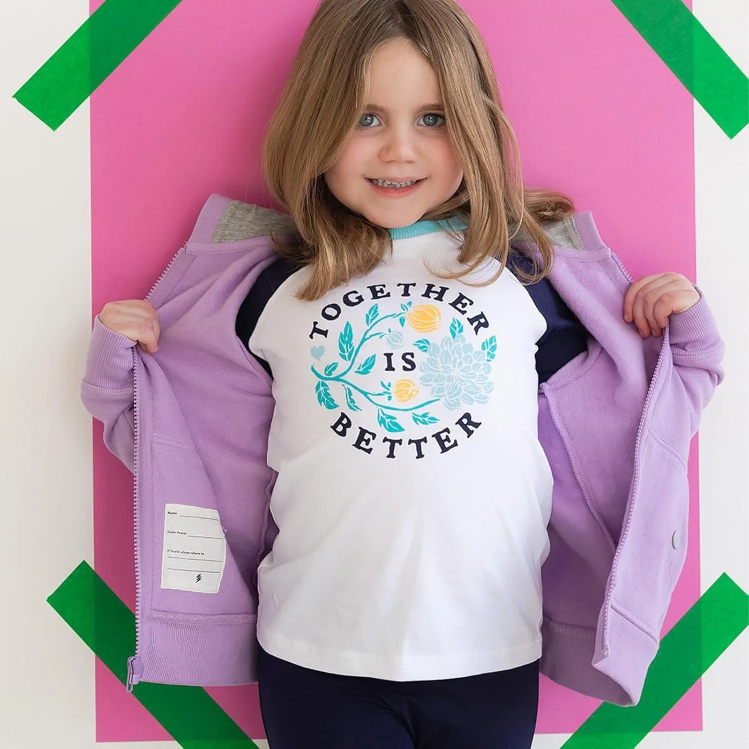 Mightly Fleece Zip Hoodie | Boys & Girls Organic Cotton Hooded Sweatshirts w/Pockets, Fair Trade Certified for Toddler&Kids
