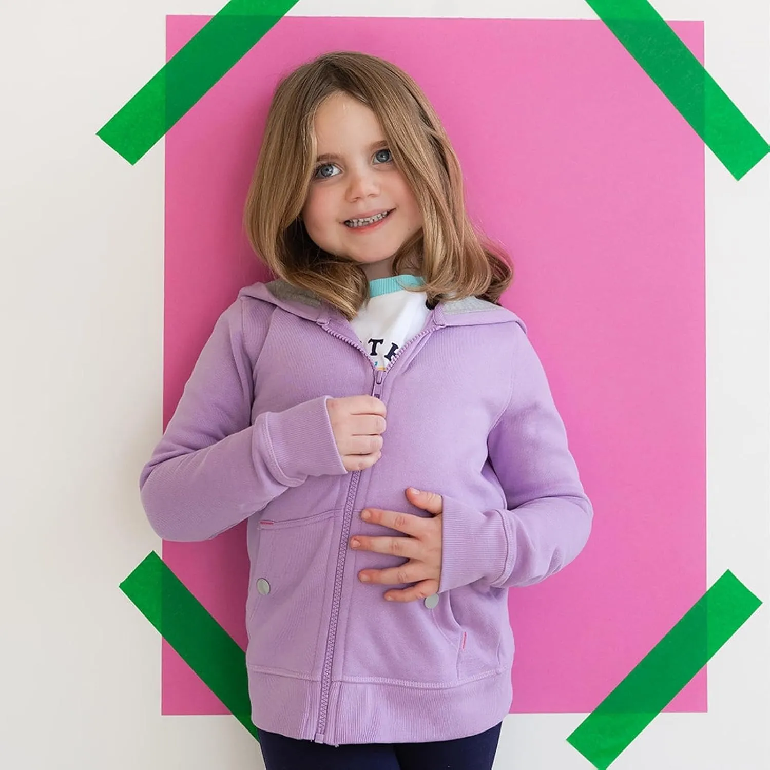 Mightly Fleece Zip Hoodie | Boys & Girls Organic Cotton Hooded Sweatshirts w/Pockets, Fair Trade Certified for Toddler&Kids
