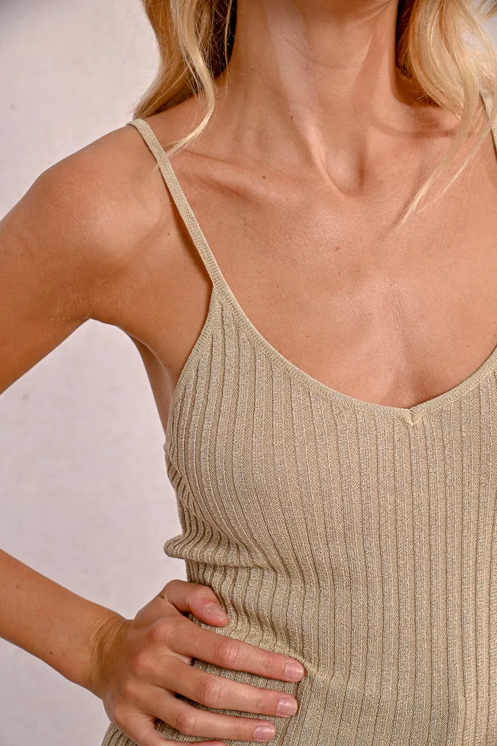 Molly Bracken Golden Beige Tank Top