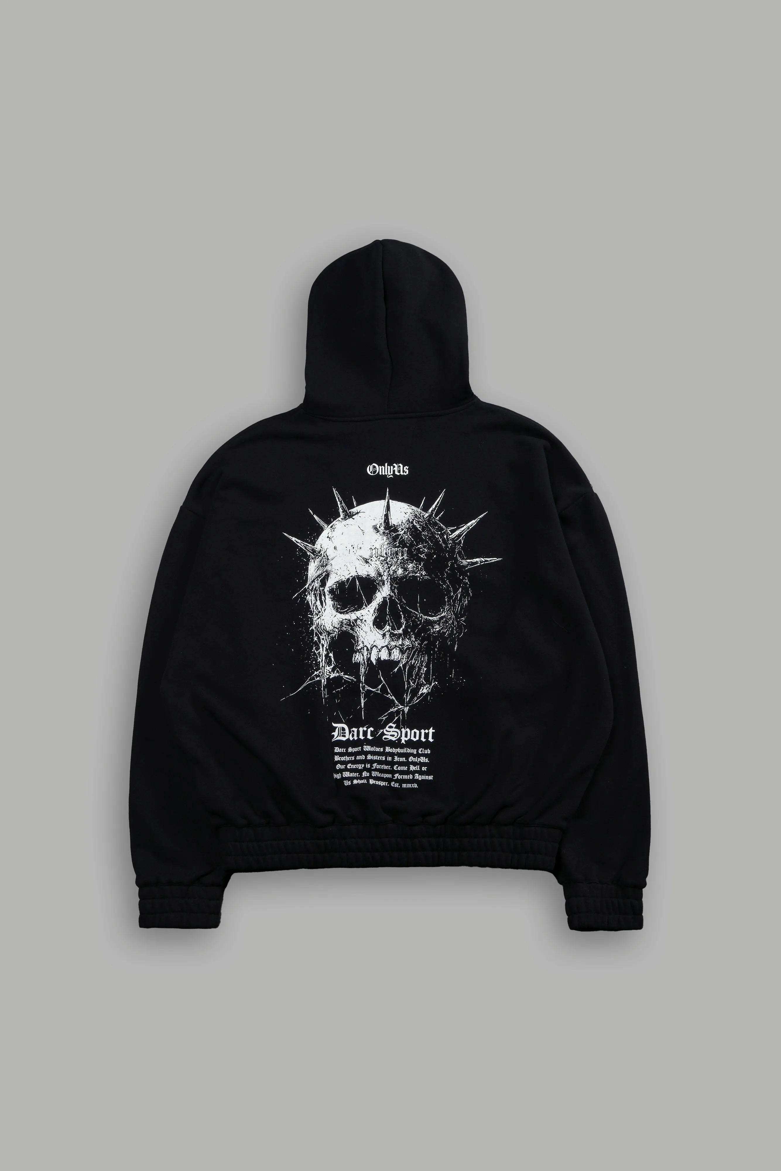 Mourning Star "Chambers" Zip Hoodie in Black