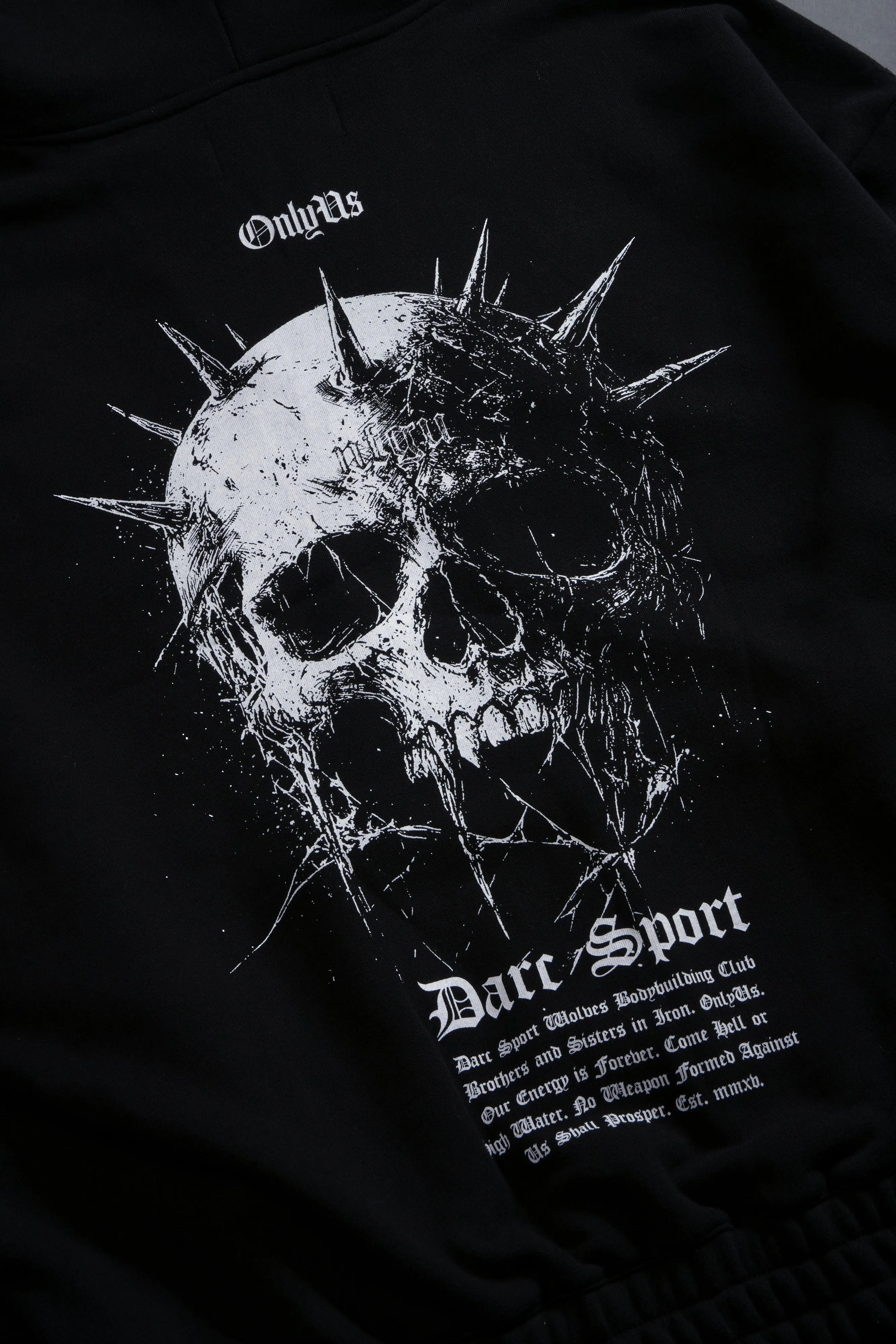 Mourning Star "Chambers" Zip Hoodie in Black