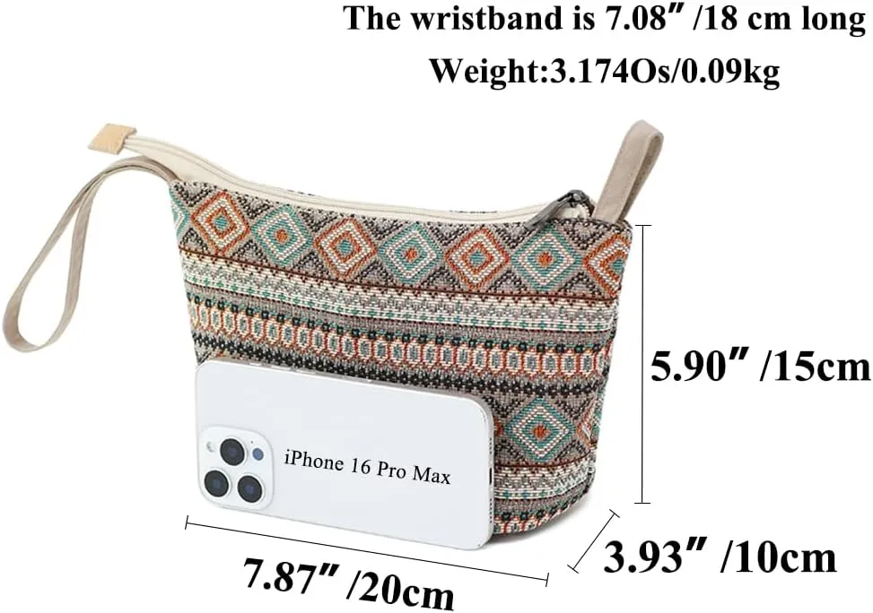 Original Design Wristlet Wallet - Large Capacity Clutch Bag with Wrist Strap