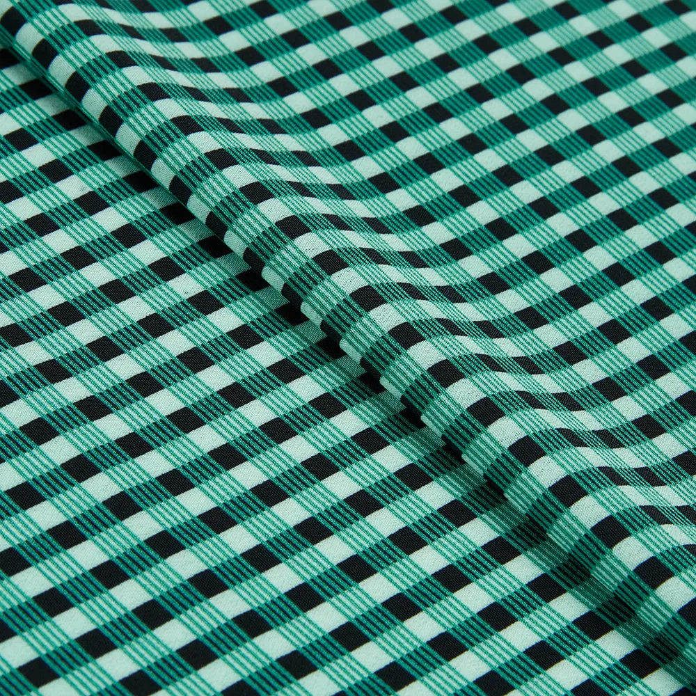 Polyester Check Pattern Chiffon Fabric