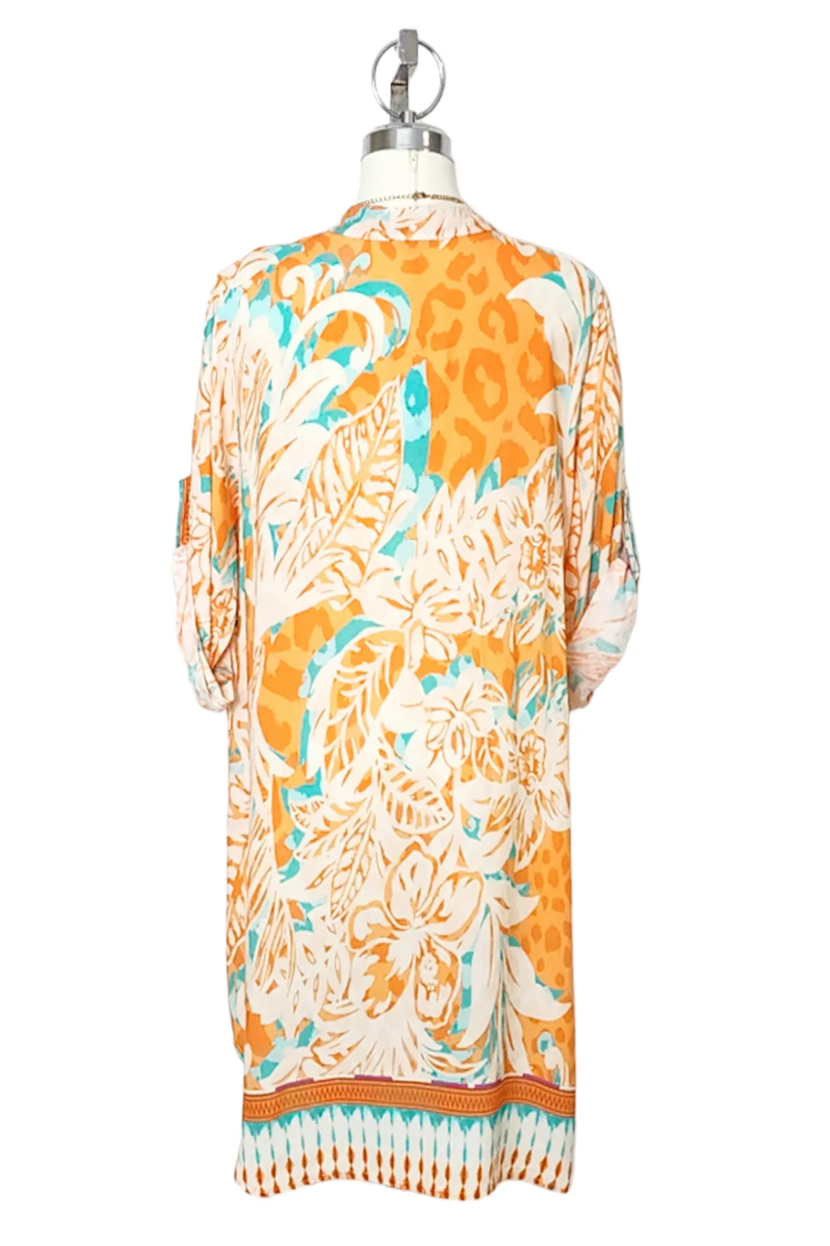 Printed shirt tunic