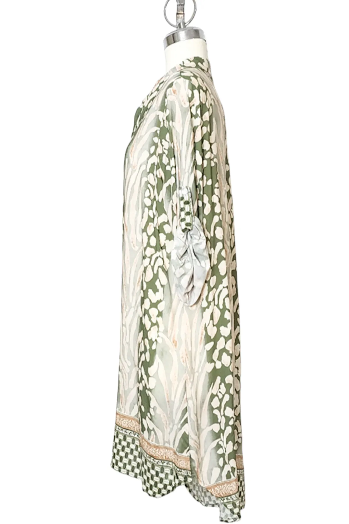 Printed shirt tunic