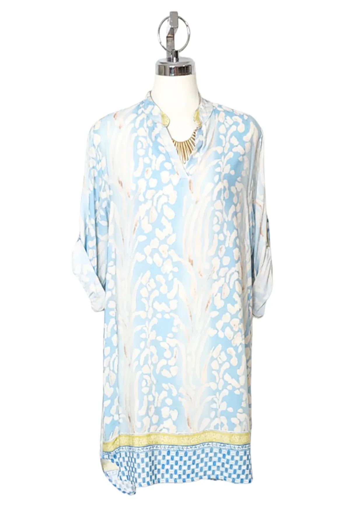 Printed shirt tunic