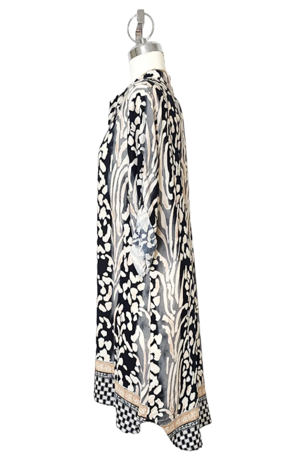 Printed shirt tunic