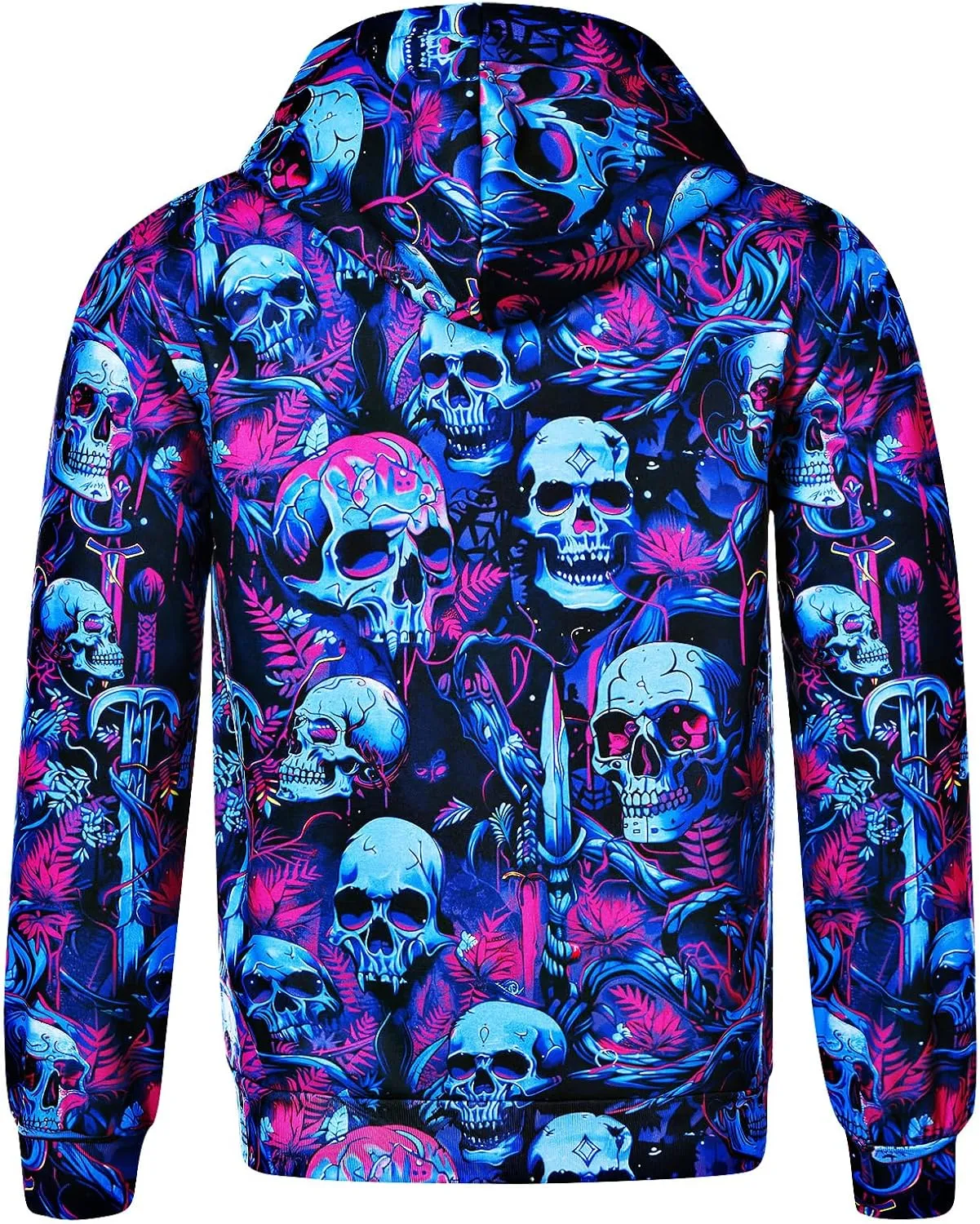 RAISEVERN Hoodies for Men Women 3D Graphic Fleece Sweatshirts Pullover Novelty Cool Funny Hoody Hooded With Pockets