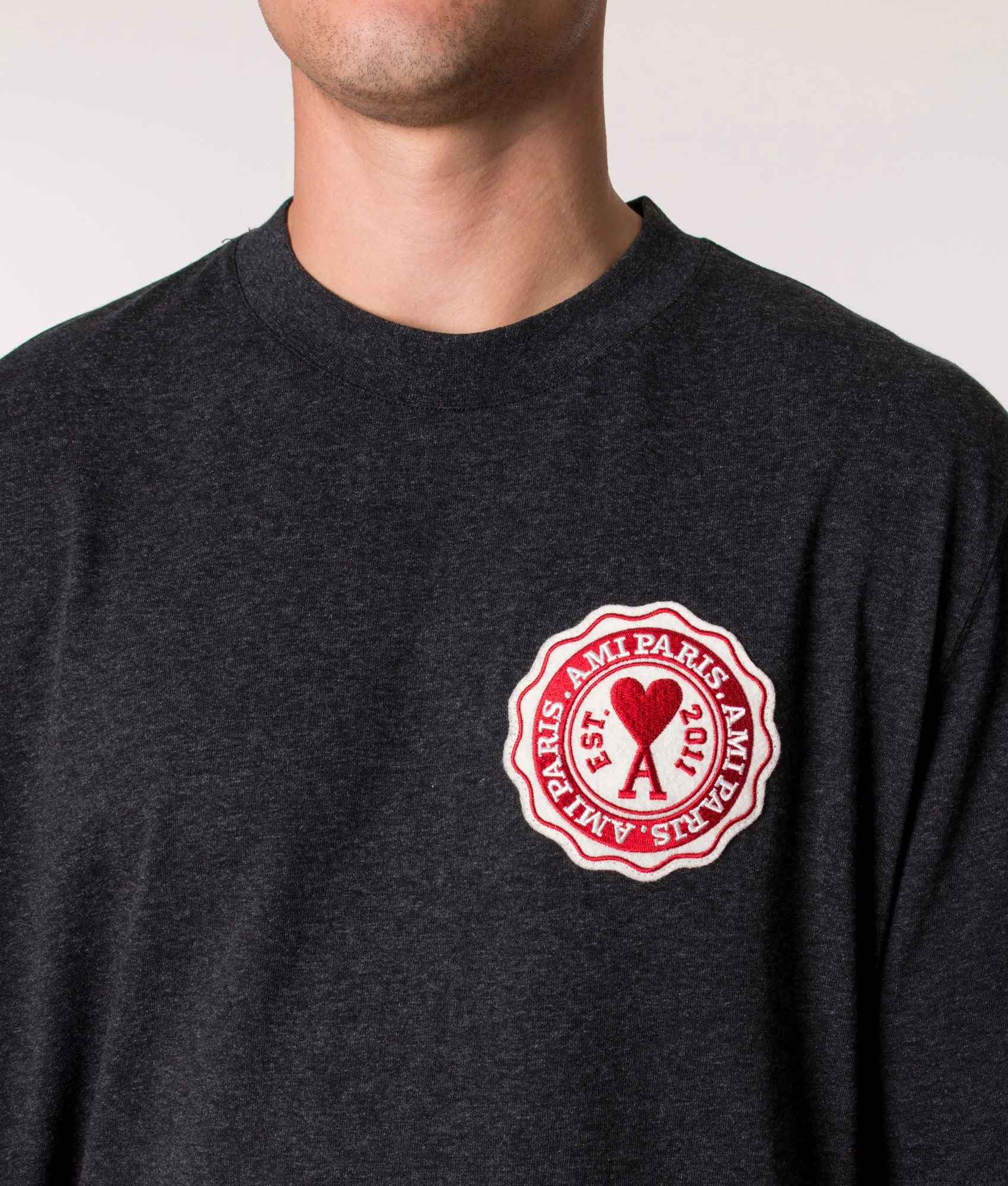 Relaxed Fit AMI Paris Patch T-Shirt