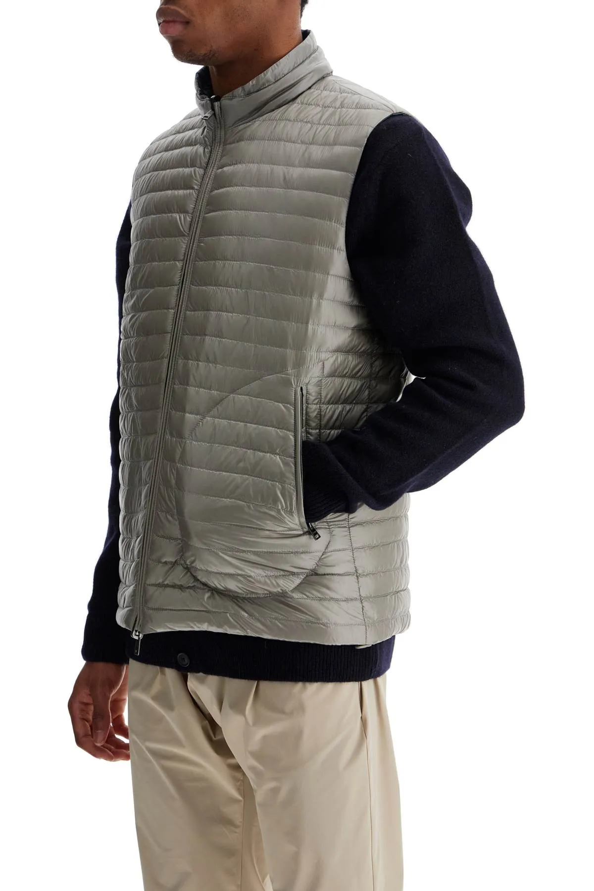 reversible black polyamide gilet PI001008U 12017Z 9296
