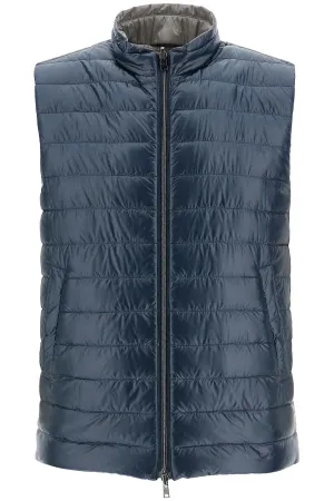 reversible black polyamide gilet PI001008U 12017Z 9296