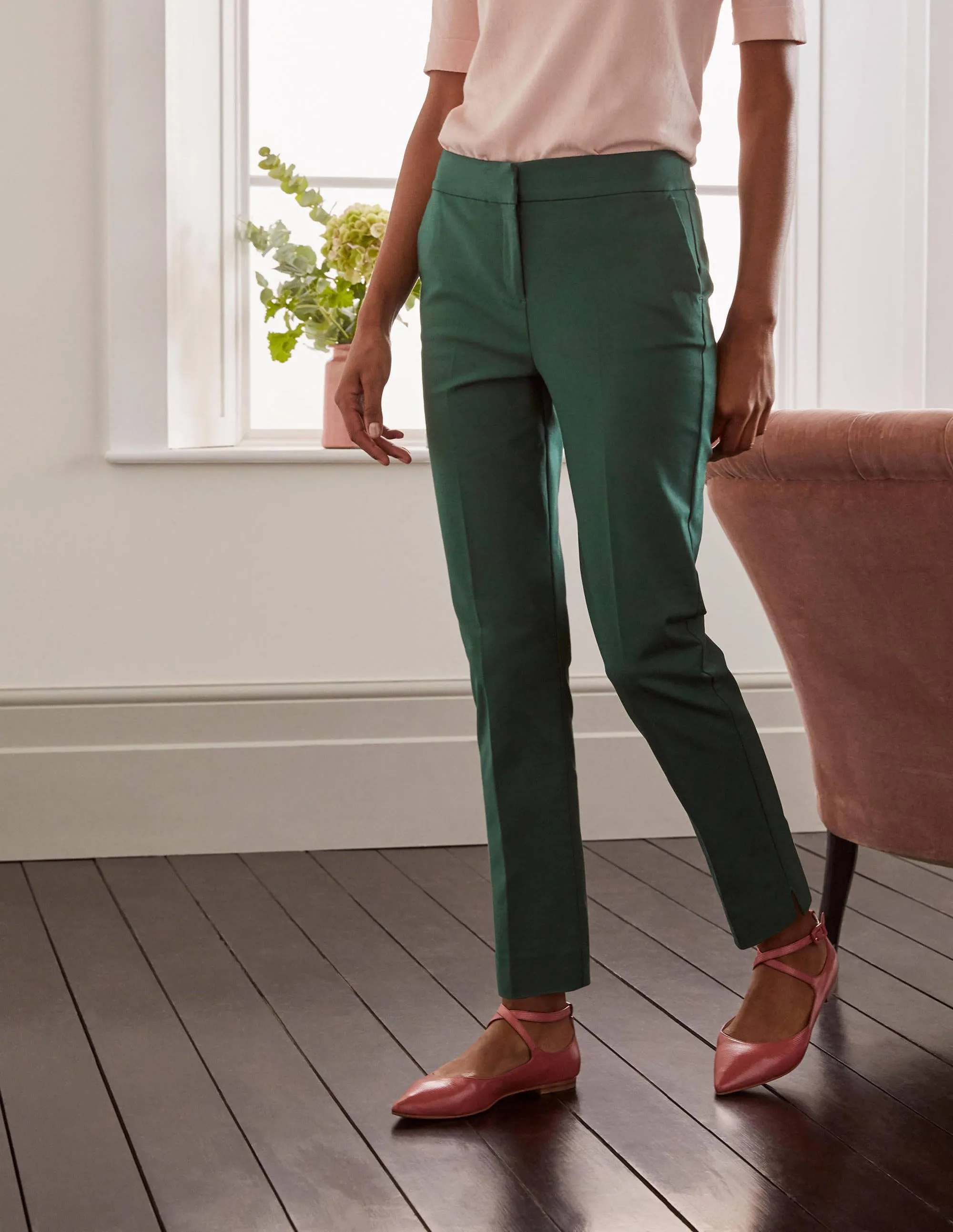 Richmond 7/8 Trouser-Palm Leaf