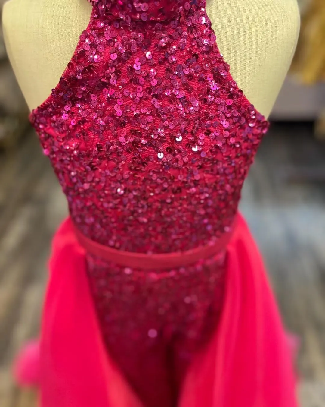 Romper Jumpsuits Pageant Gowns Halter Kids Party Prom Ball Gowns Formal Dresses