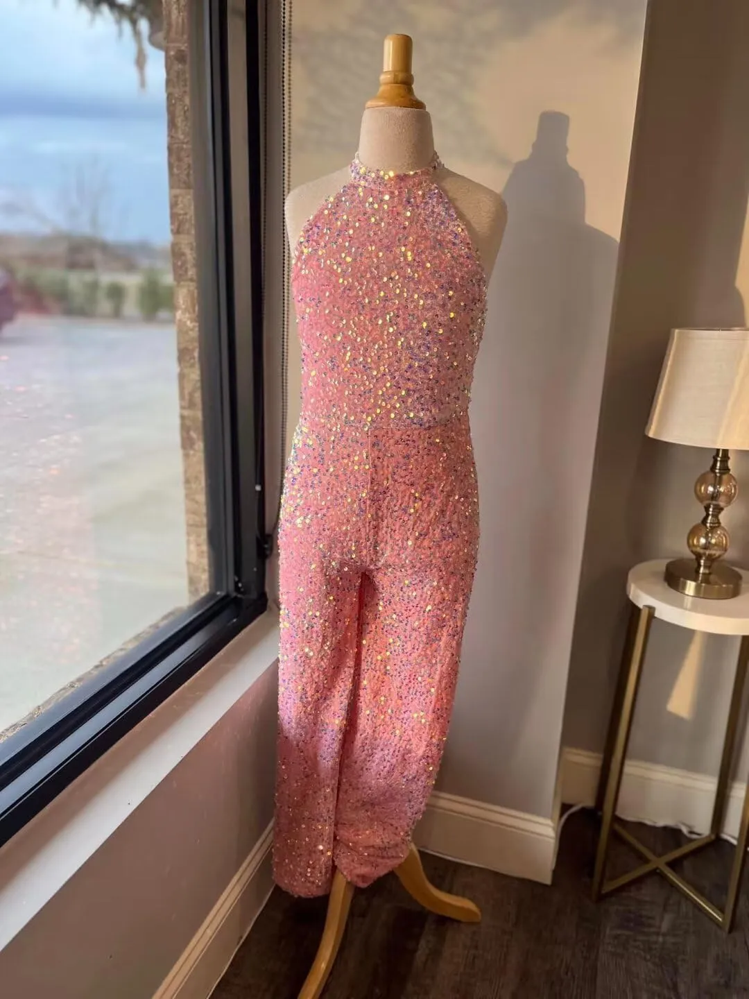 Romper Jumpsuits Pageant Gowns Halter Kids Party Prom Ball Gowns Formal Dresses